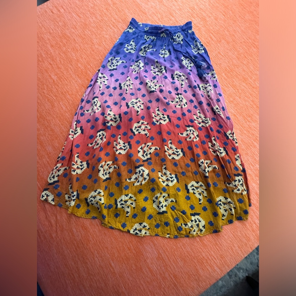 Ladies Farm for Rio Anthropologist Gauzy Maxi Skirt